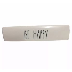 Rae Dunn “Be Happy” Desk Plaque Paperweight Letter
